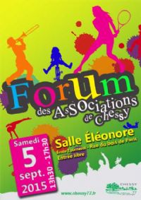 Forum des associations. Le samedi 5 septembre 2015 à Chessy. Seine-et-Marne.  13H30